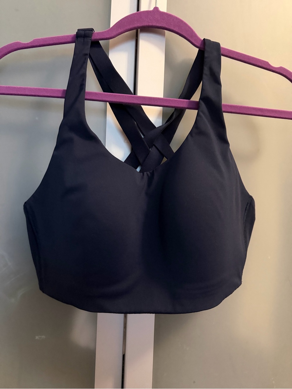 Lululemon Women’s Black Crossback Sports Bra - Comfortable Support
